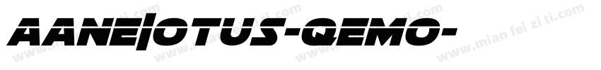 Aane|otus-Qemo字体转换